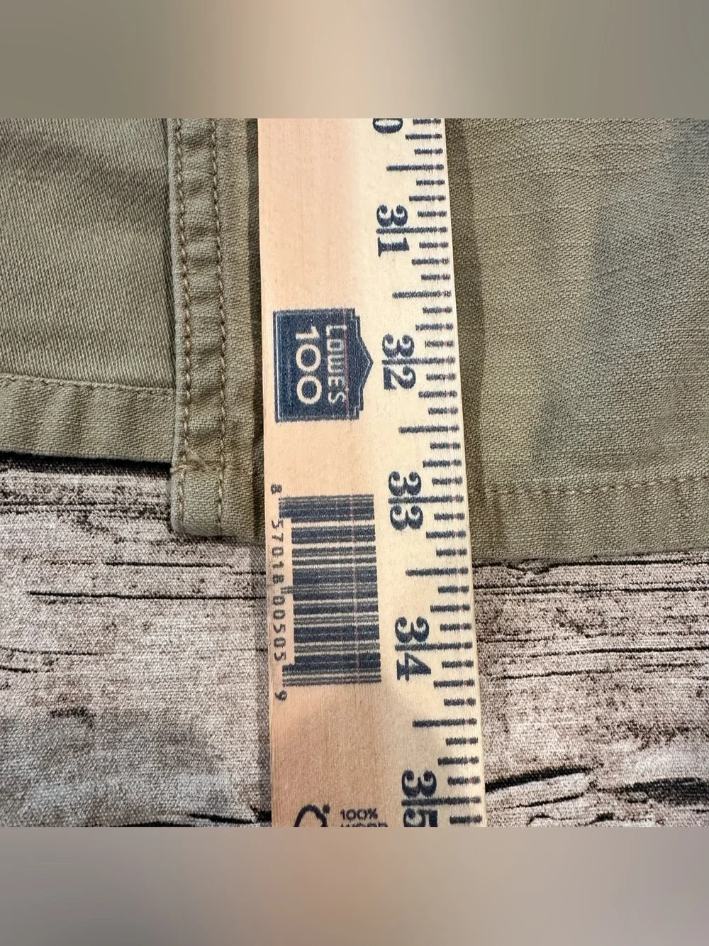 Vintage Y2K Levi’s Utility Cargo Midi Skirt in Beige Cotton Canvas Size 8